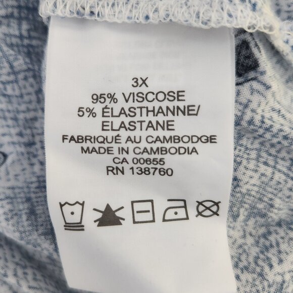 K24 Lovely soft & airy D/C Jeans Blouse Silver snap buttons 1/2 way down & cuffs - Picture 4 of 6